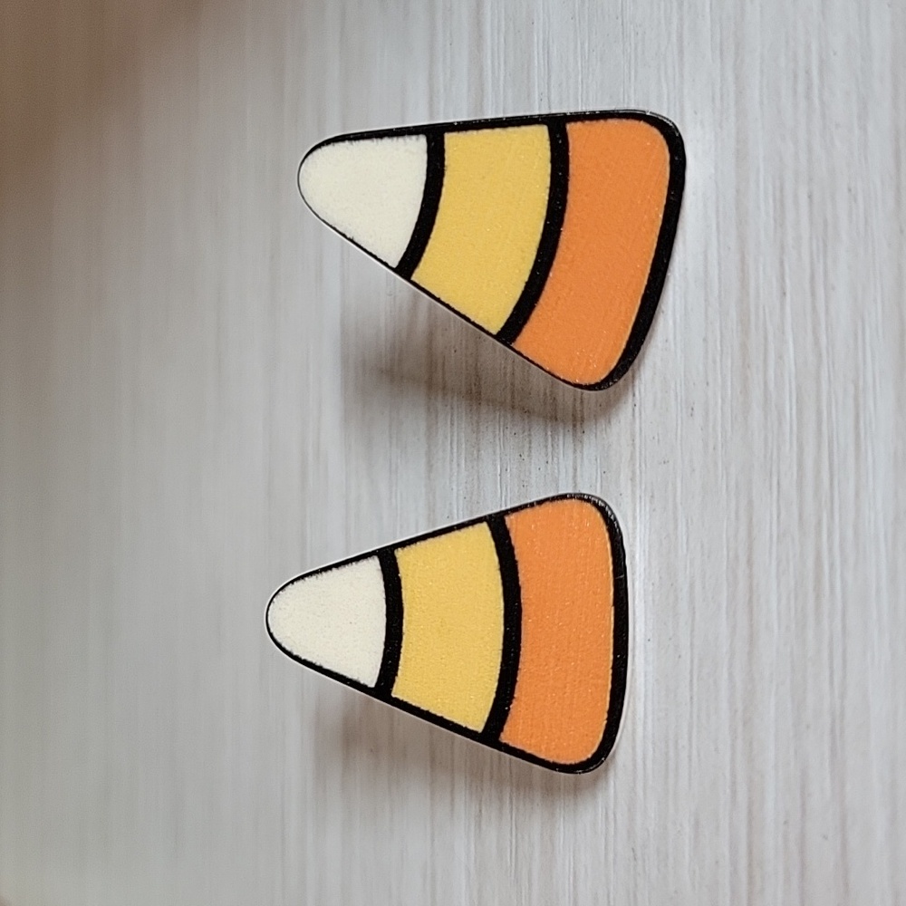 Candy Corn Earrings